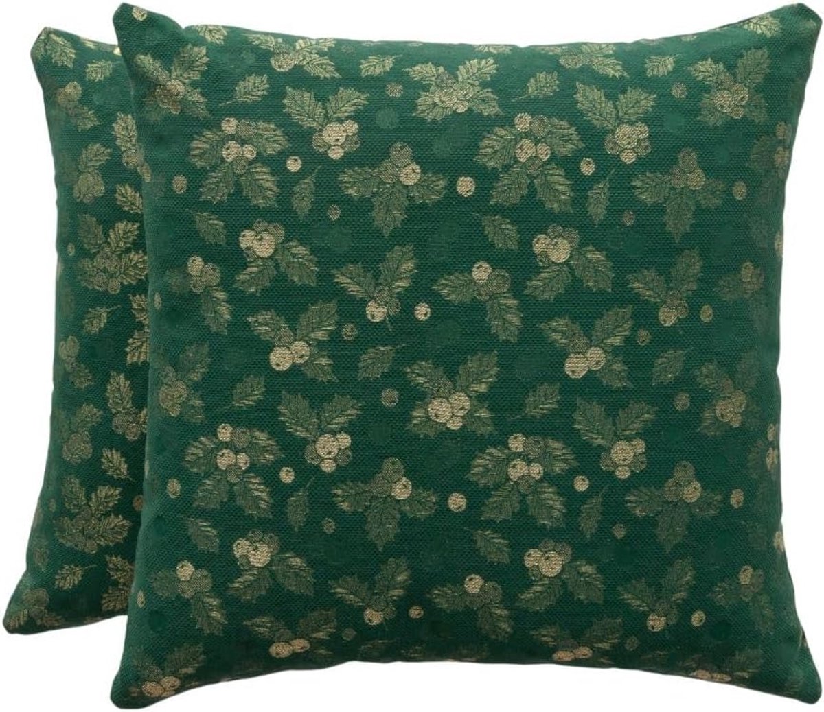 Kerstkussenslopen 45 x 45 cm - jacquard met lurexgaren - glanzend en zacht - creëer een feestelijke sfeer - ShopVlot