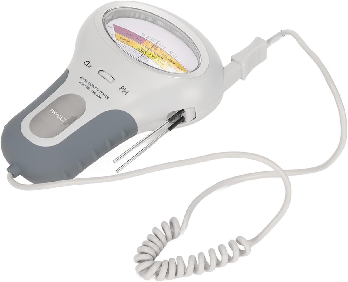 Chloor pH meter zwembadtester - Handheld waterkwaliteitstest - Groot scherm - Voor veilig zwembadwater - ShopVlot