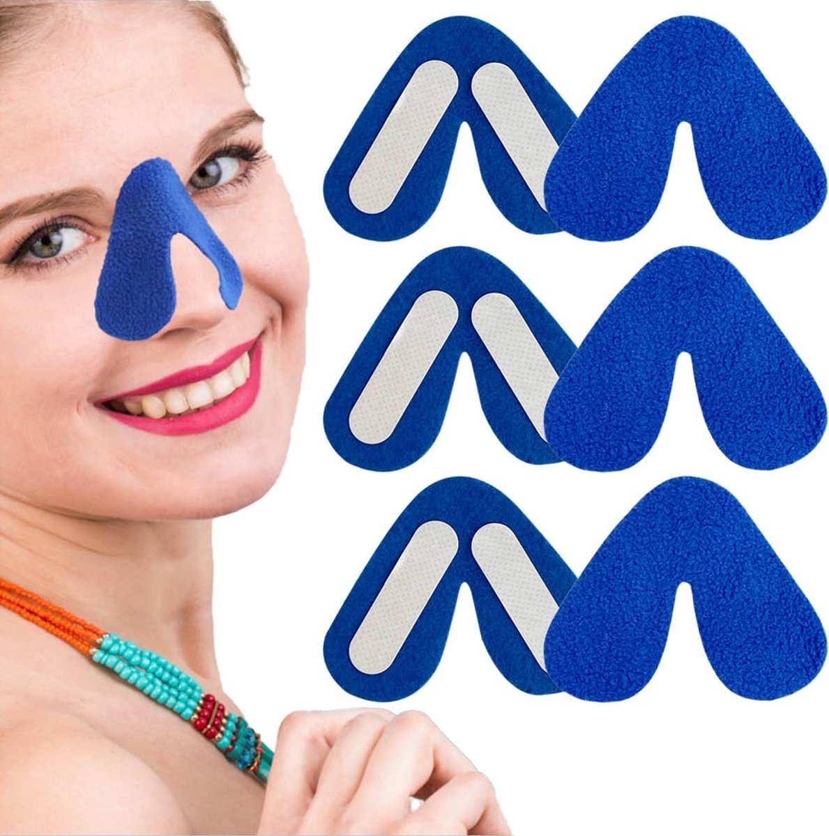 Set van 6 neuskussentjes - comfortabele pads - geschikt voor de meeste mondmaskers - verbetert ademhaling - ShopVlot