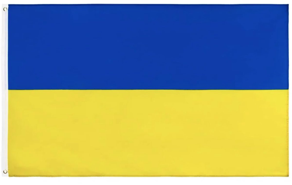 Vlag van Oekraïne 90 x 150 cm - Blauw en Geel van Duurzaam Polyester - Voor Binnen- en Buitengebruik - ShopVlot