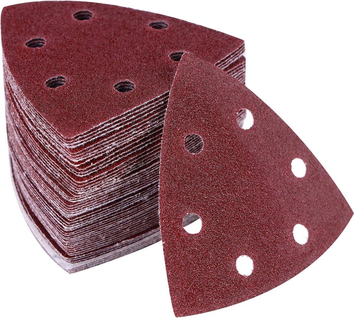 Sandpaper for Triangular Sander 60 Pieces 6 Holes - Velcro Sanding Sheets 90x90x90mm Delta Sanding Sheet for Mouse - ShopVlot