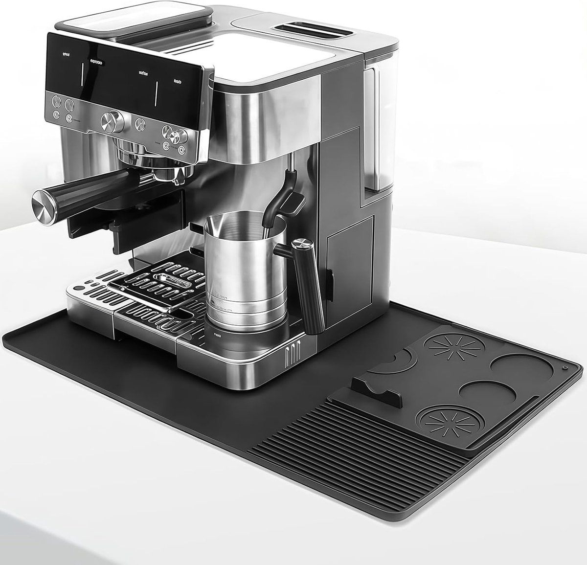 Silikon-Kaffeematte with Curved Edge, 24'x16' Coffee Bar Accessories - ShopVlot