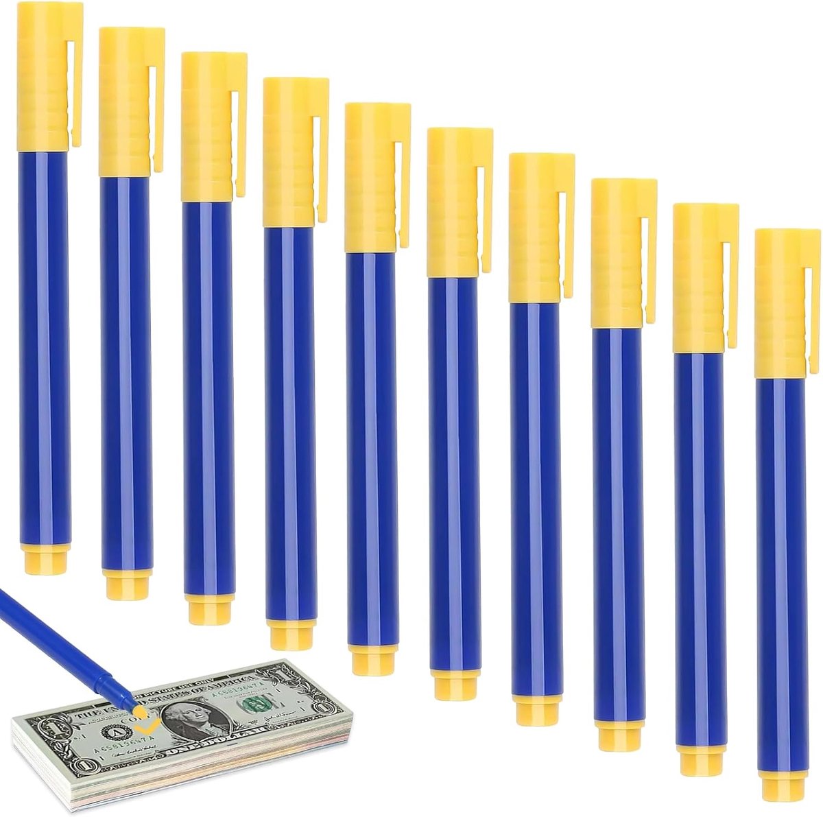 10pcs banknote tester pen as banknote tester, counterfeit counterfeit banknotes, tester banknote check for US dollar - ShopVlot