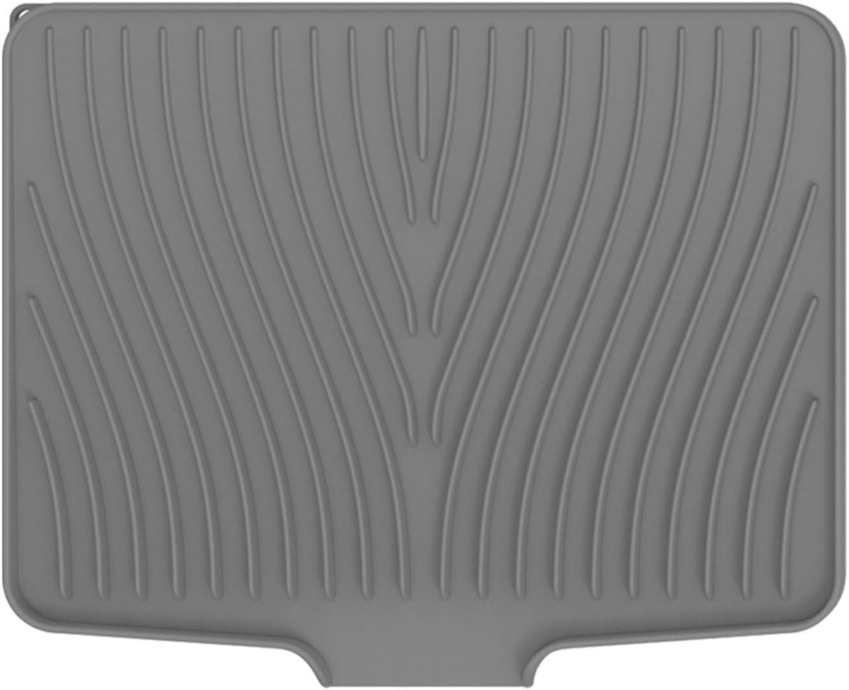 Large Silicone Dripping Mat, 50cm×43cm Heat Resistant Countertop Protector Drip Mat Quick Drying with Slope Design - ShopVlot