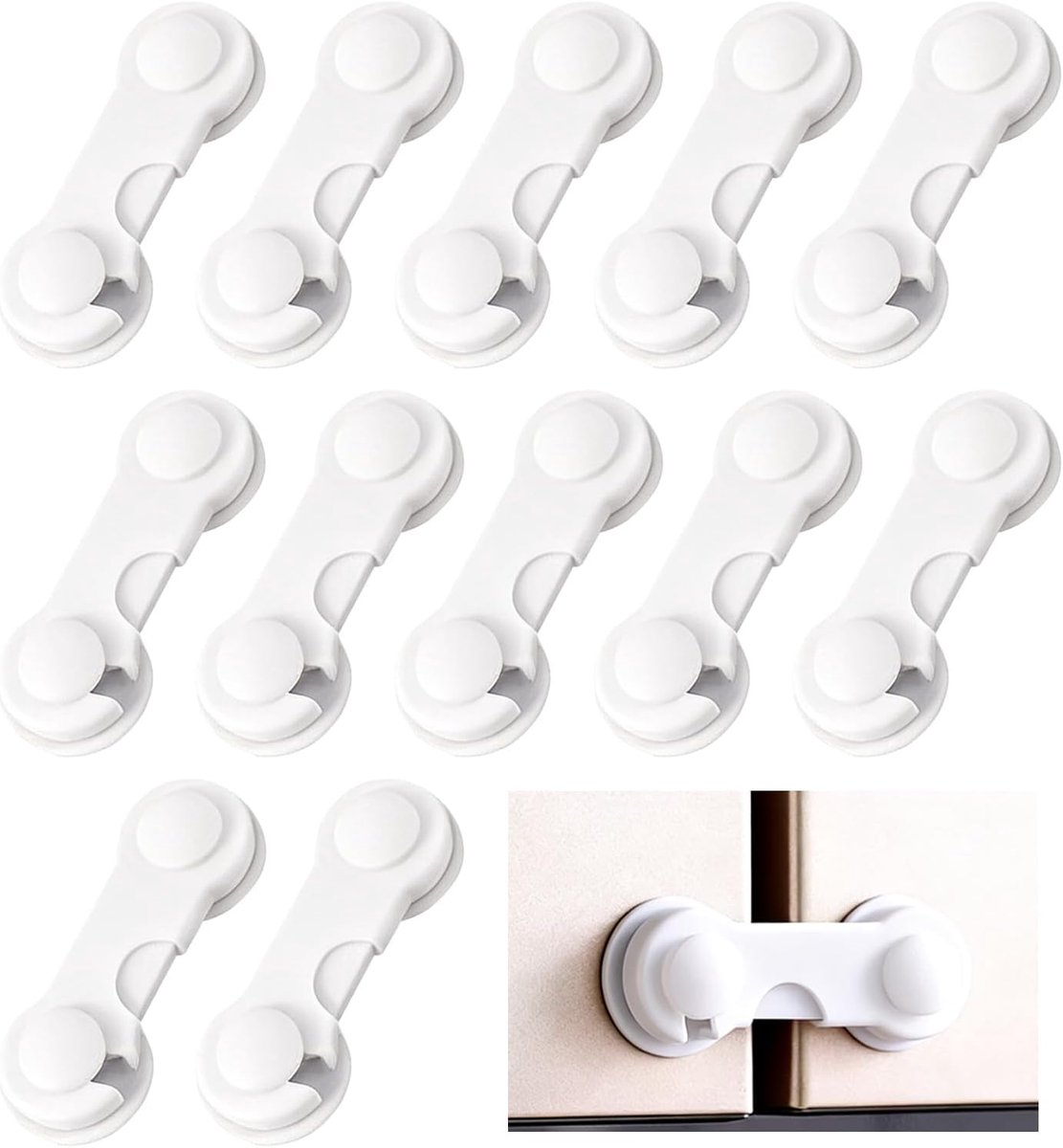 Child Safety For White Cabinets,Child Resistant Protectors For Drawers Without Drilling,Gloryit Safety Lock For Baby - ShopVlot