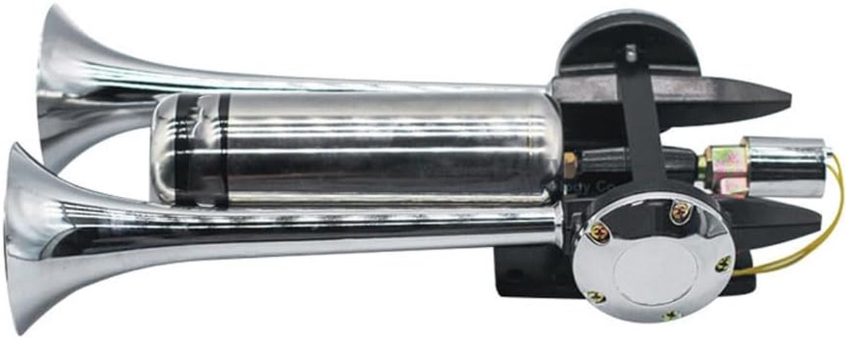 luchtfluit 24V 115dB - dubbele buis - met compressor - betrouwbare geluidskwaliteit - ShopVlot