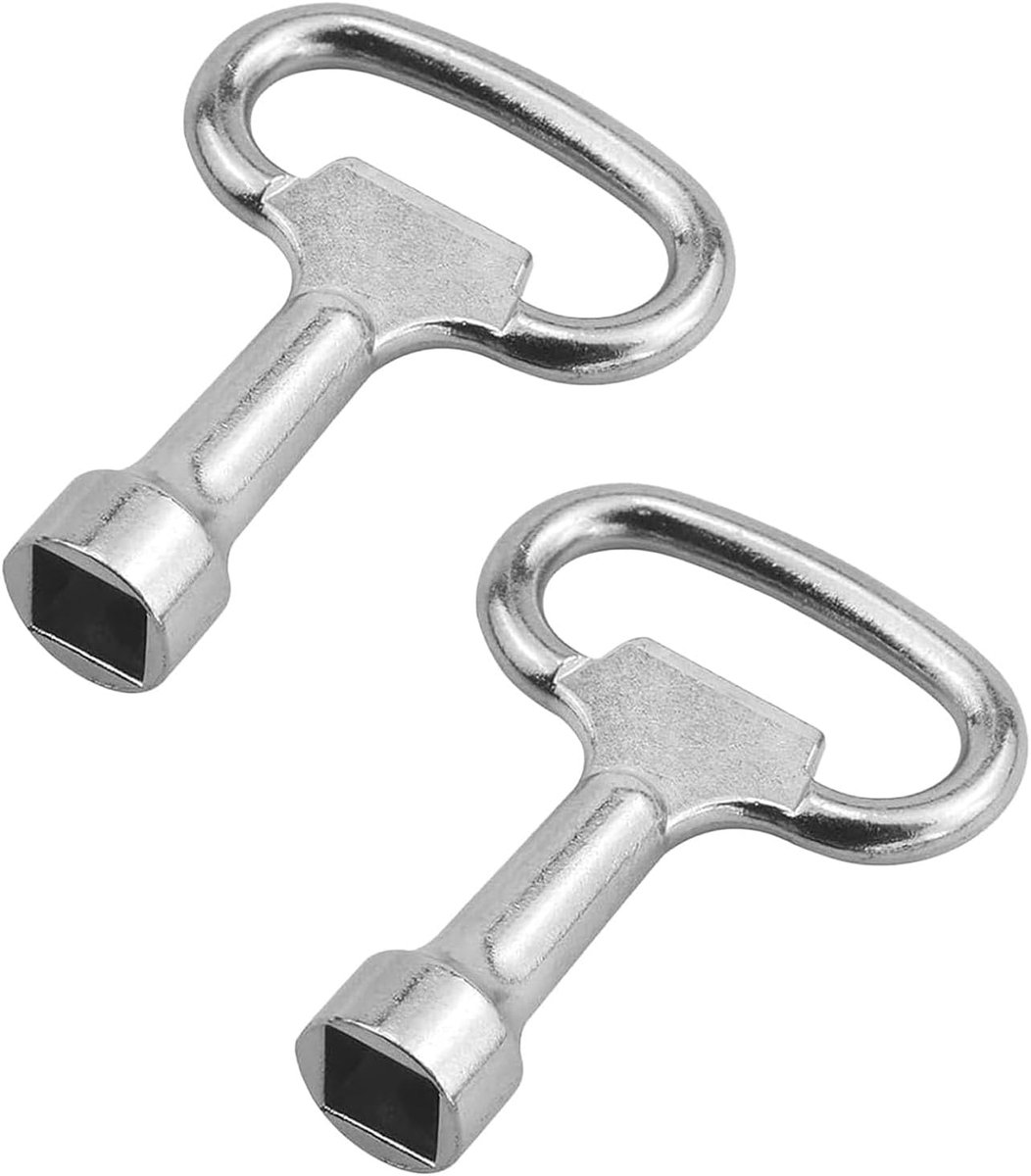 Vierkante sleutel 8mm - universele sleutel voor radiatoren - duurzaam materiaal - ideaal voor water- en gasmeters - ShopVlot