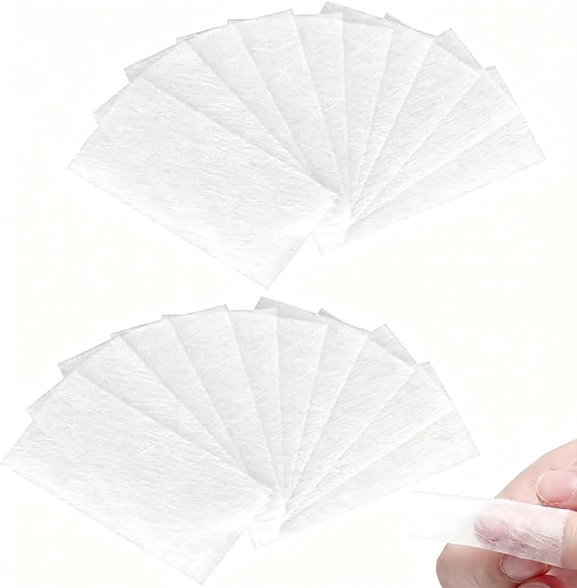 Nagelverlengingen 20 stuks - glasvezel - duurzaam en zacht - ideaal voor nagelreparatie - ShopVlot