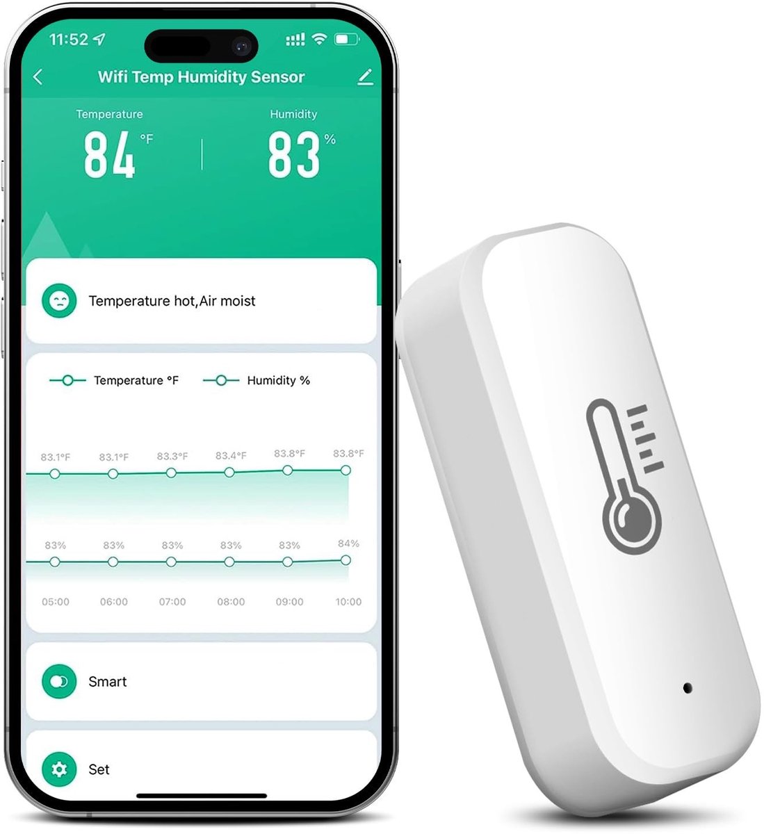 Solidchoice - ZigBee Temperatuur- en Luchtvochtigheidssensor