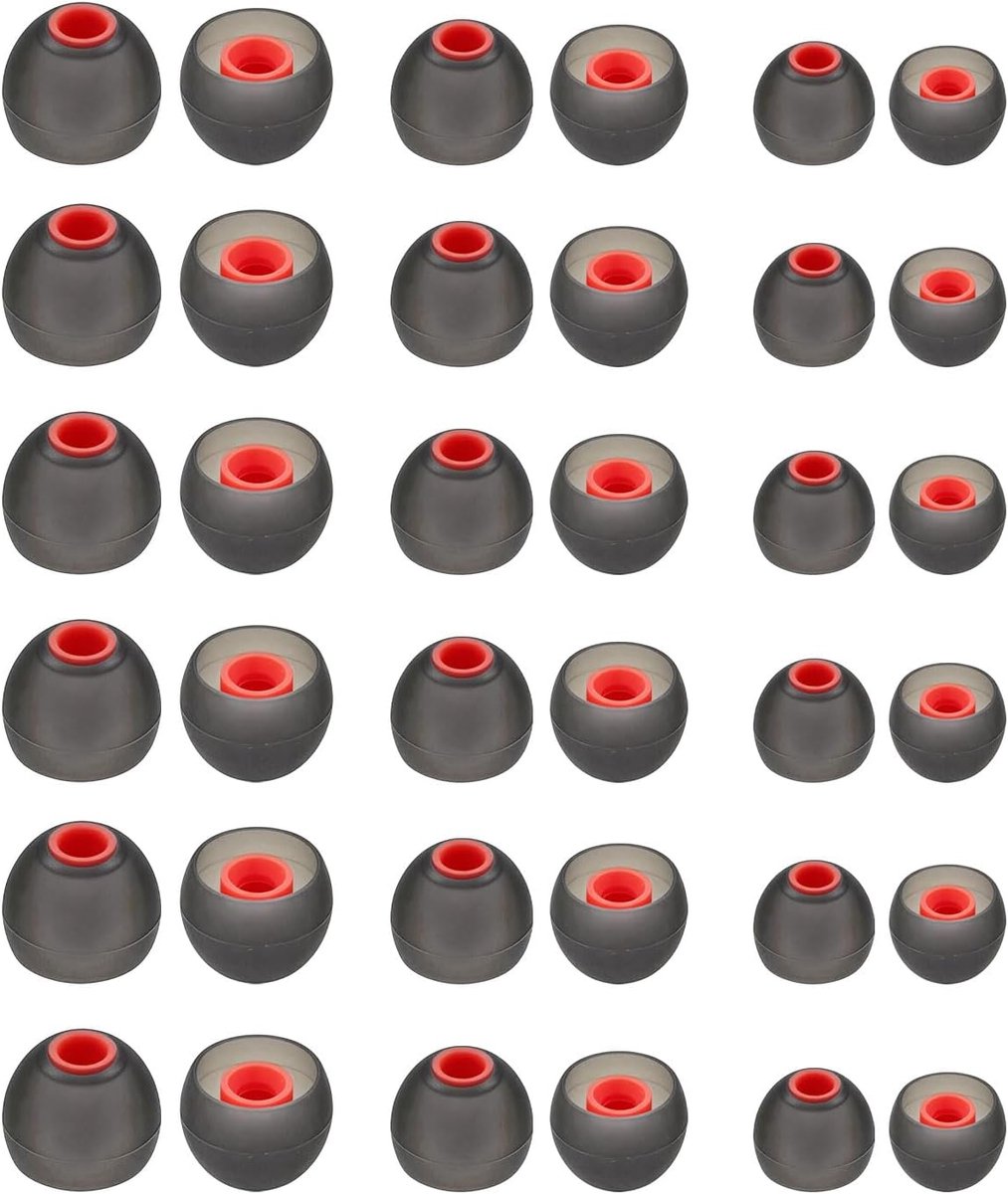 Silicone Ohrstoppels 36 stuks - 3 maten (S/M/L) - grijs - universele pasvorm voor in-ear koptelefoons - ShopVlot