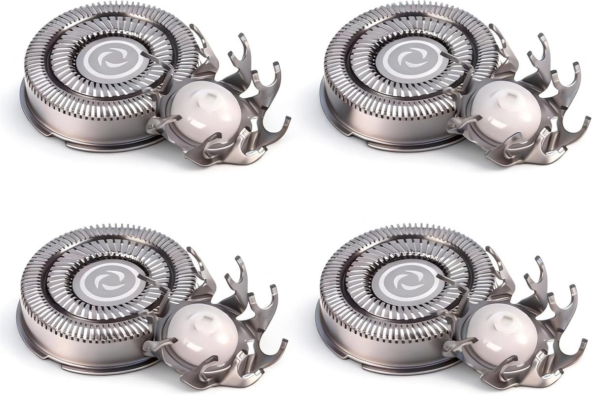 Vervangende scheerkoppen 4 Pack - Dubbele ringen - Geschikt voor Freebird FlexSeries Pro - ShopVlot