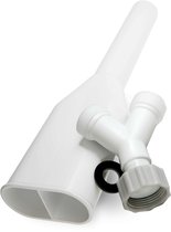 Dparts afvoer en aanvoer kraan splitter - y-stuk waterverdeler duo set - voor wasmachine en vaatwasser afvoerpijp en wasmachinekraan
