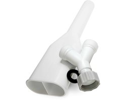 Dparts afvoer en aanvoer kraan splitter - y-stuk waterverdeler duo set - voor wasmachine en vaatwasser afvoerpijp en wasmachinekraan