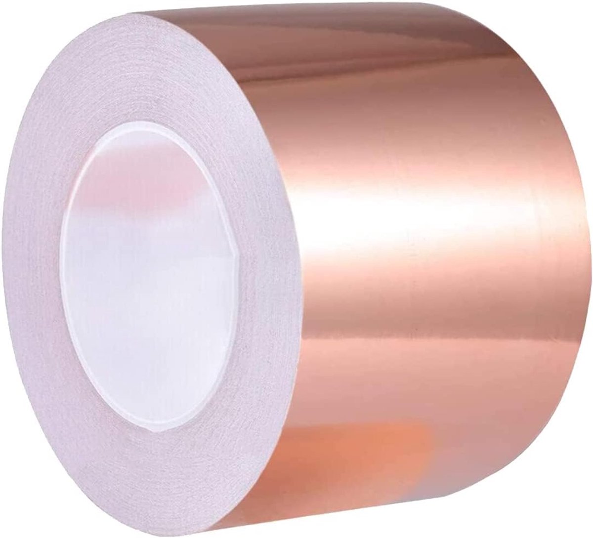 Koper tape 100 mm x 15 m - dik koperfolie - zelfklevend - efficiënt tegen slakken - ShopVlot