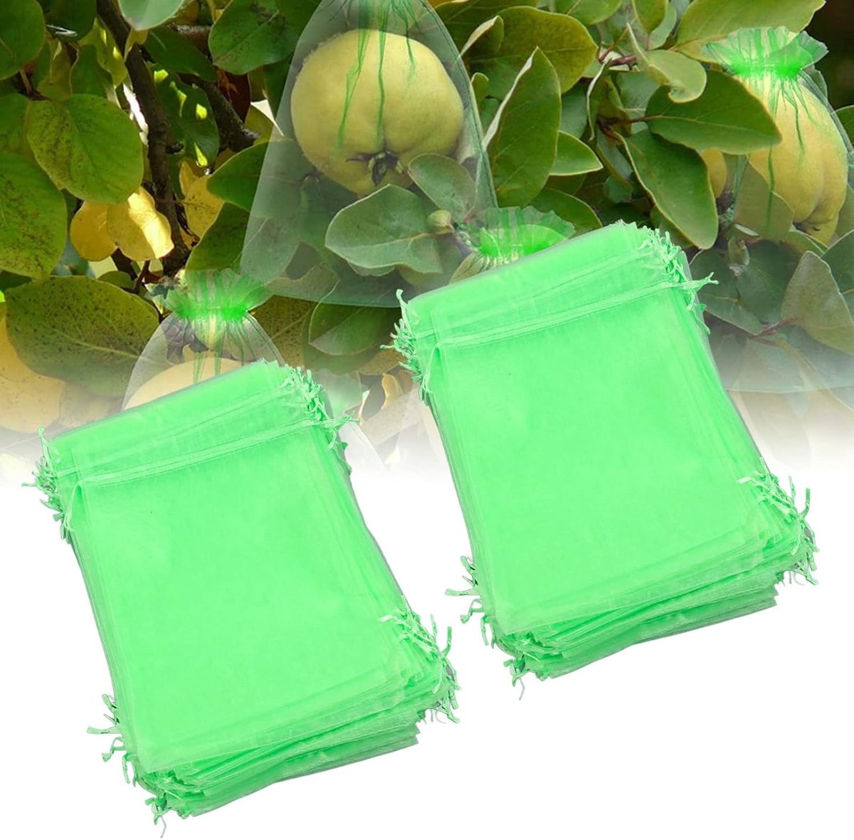 100 Stuks Ademend Beschermnet voor Fruitplanten en Bloemen - Effectieve Cultivatie en Bescherming (20 x 30 cm)