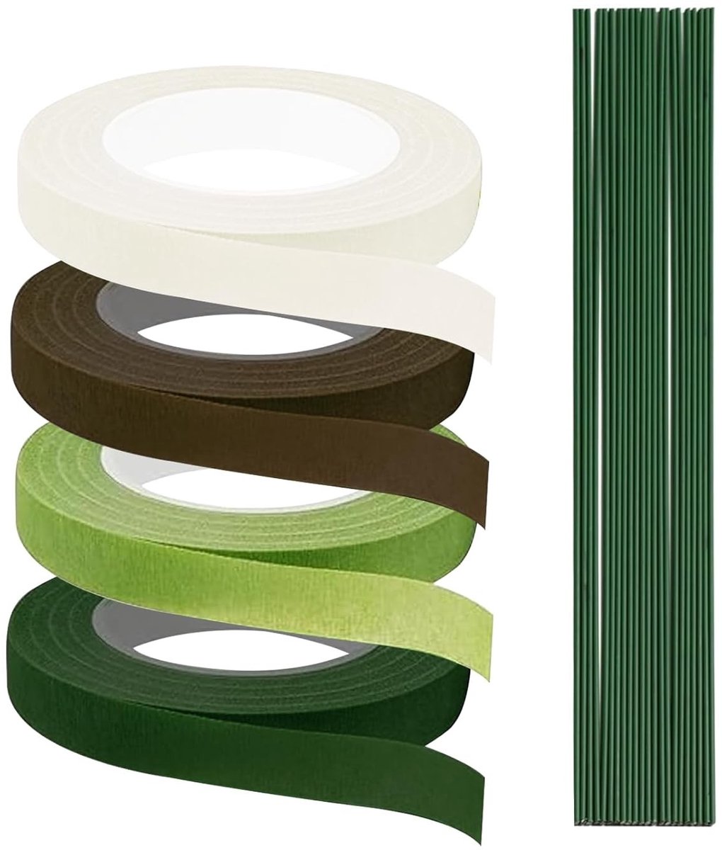 Groene Bloemist Tape voor het Verpakken van Bloemen, Boeket Decoratie en DIY Creaties