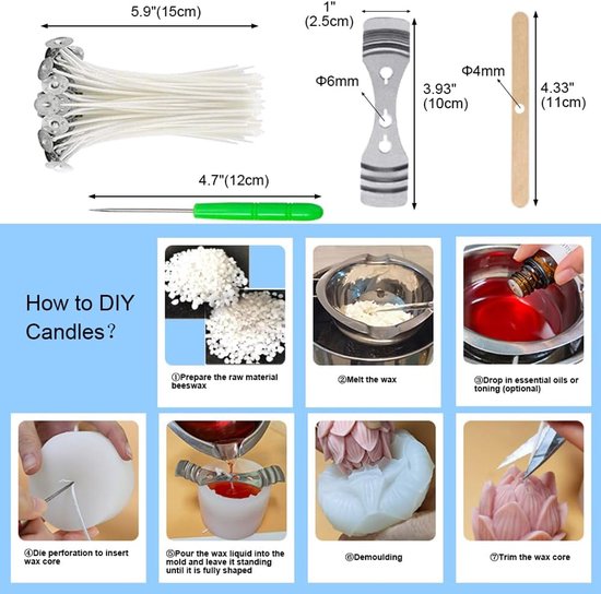 6-delige set siliconen cilindervormige kaarsmalen voor het maken van kaarsen, zuilvormige kaarsmal, 3D zeshoekige siliconen kaarsmal, epoxyhars gietmalen voor DIY-ambachten, kaars maken — afbeelding 2