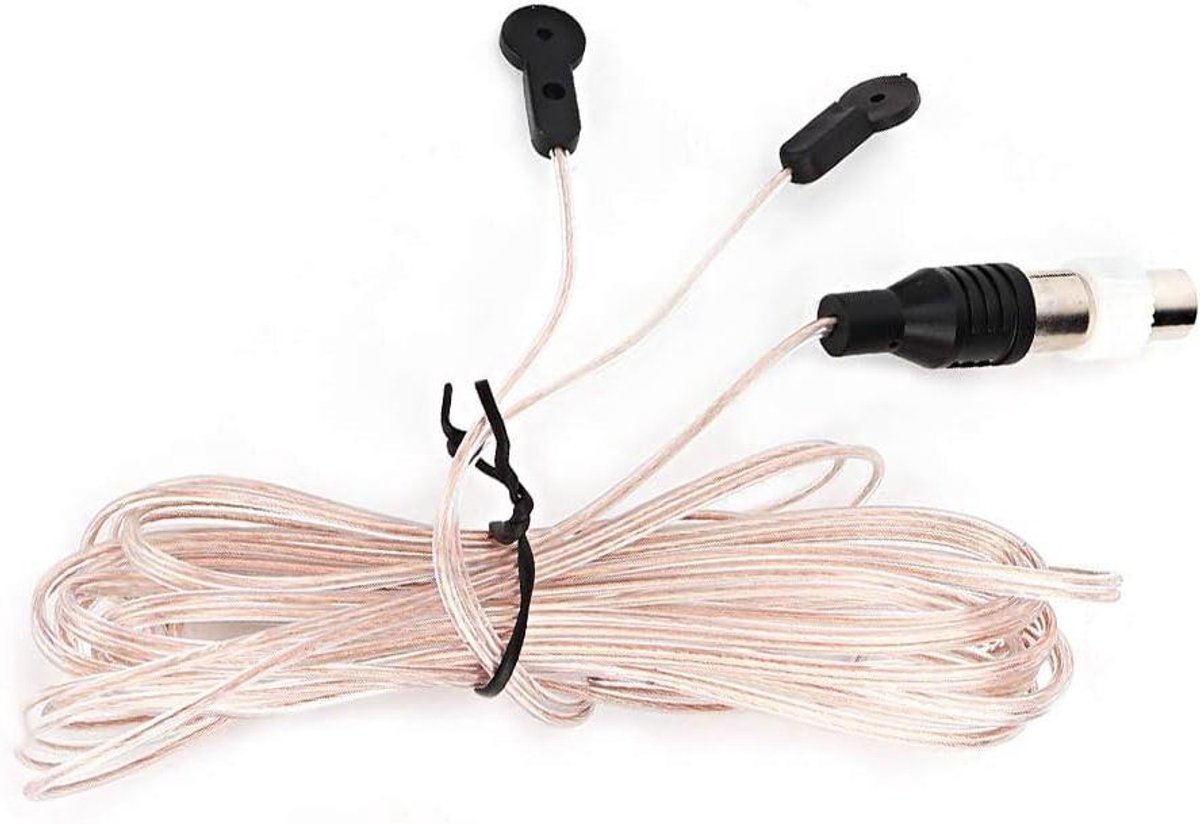 FM Radio Antenne - Radio Kabel - Verbeter Ontvangst - IEC Bus PAL - 3.2 Meter - Zwart