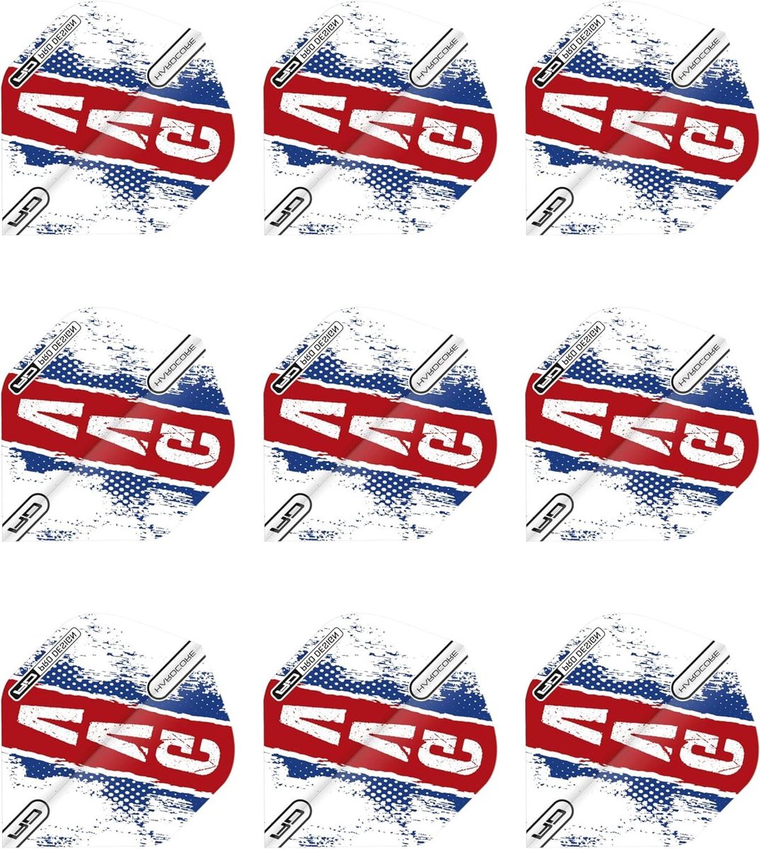 Dart Flights - Dart Vleugels - Darts Spelen - Extra Dikke Kwaliteit - 3 Sets - Rood Wit Blauw