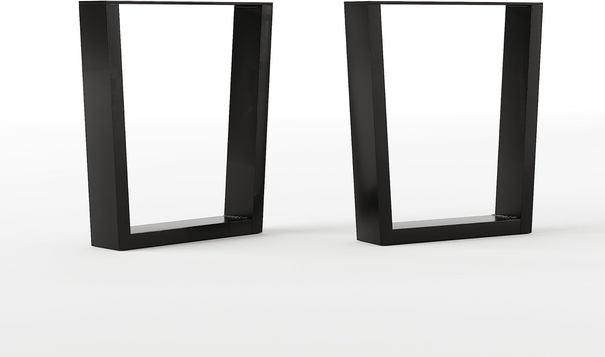 Meubelpoten voor bank, zwart met schroeven (40 cm/tafel, zwart)