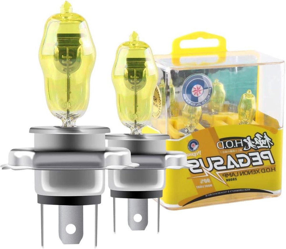Halogeen Lampen - Gouden Gloeilampen - Auto Verlichting - Verbeterde Zichtbaarheid - 100W 12V - Geel