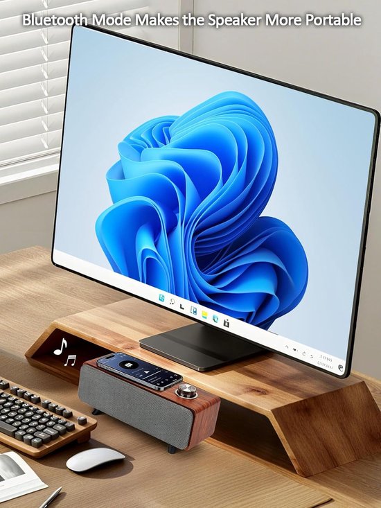 Computerluidsprekers - Bluetooth soundbar - Muziek luisteren - Met subwoofer - 26x10x10 cm - Zwart — afbeelding 3