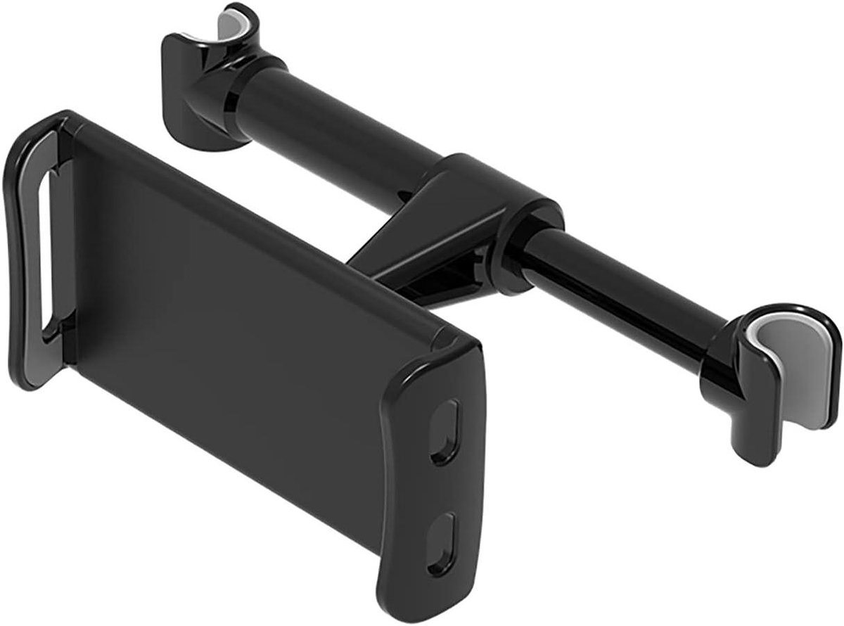 Tablet Houder - Telefoonstandaard Auto - Reizen Achterbank - 360 Graden Rotatie - 18 cm breed - Zwart