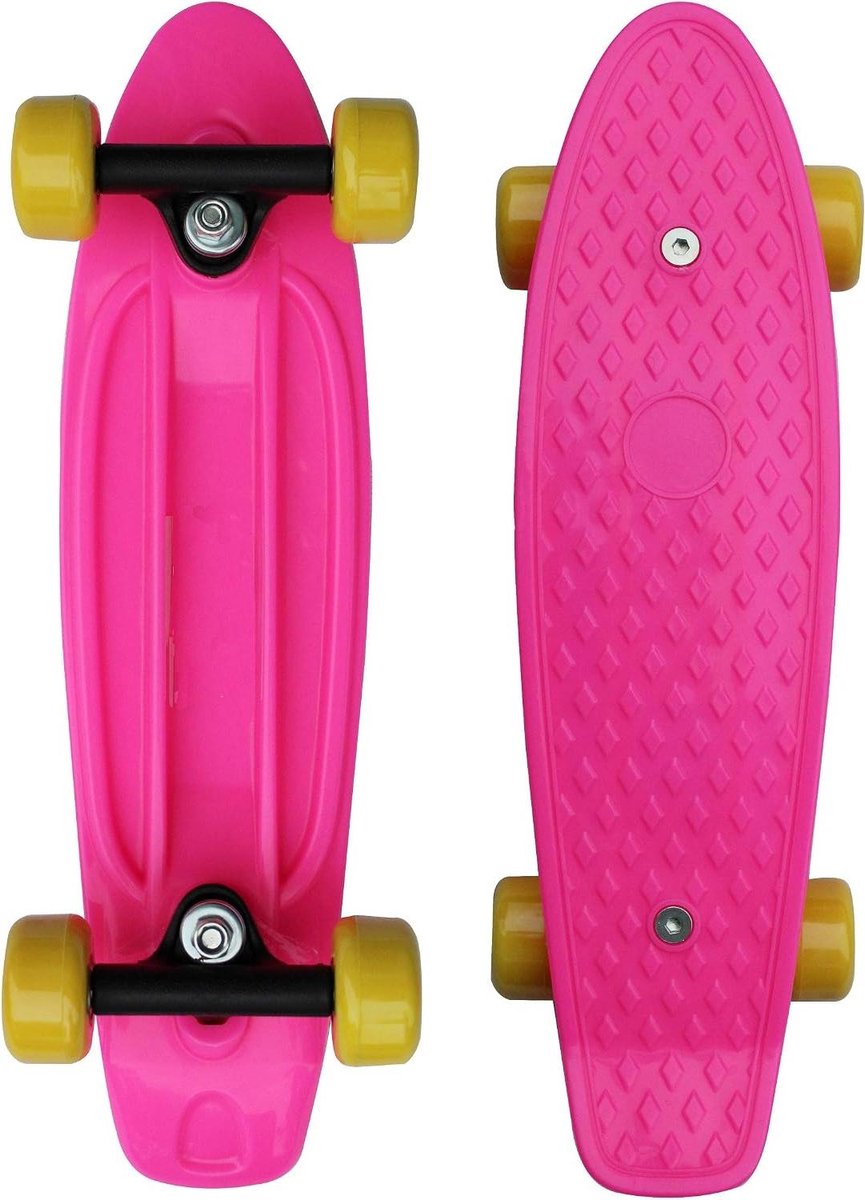 Mini Skateboard Cruiser Board Beginners Leren Antislip Dek 17 Inch Rozenkrans