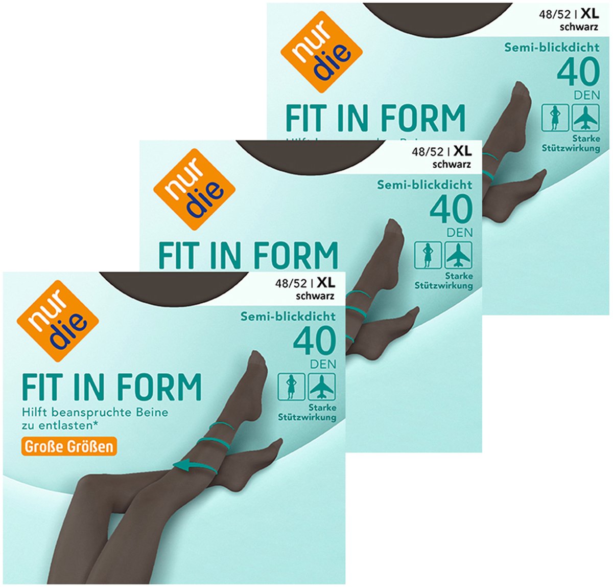 NUR DIE Panty Fit in Shape Grote Maten 40 DEN