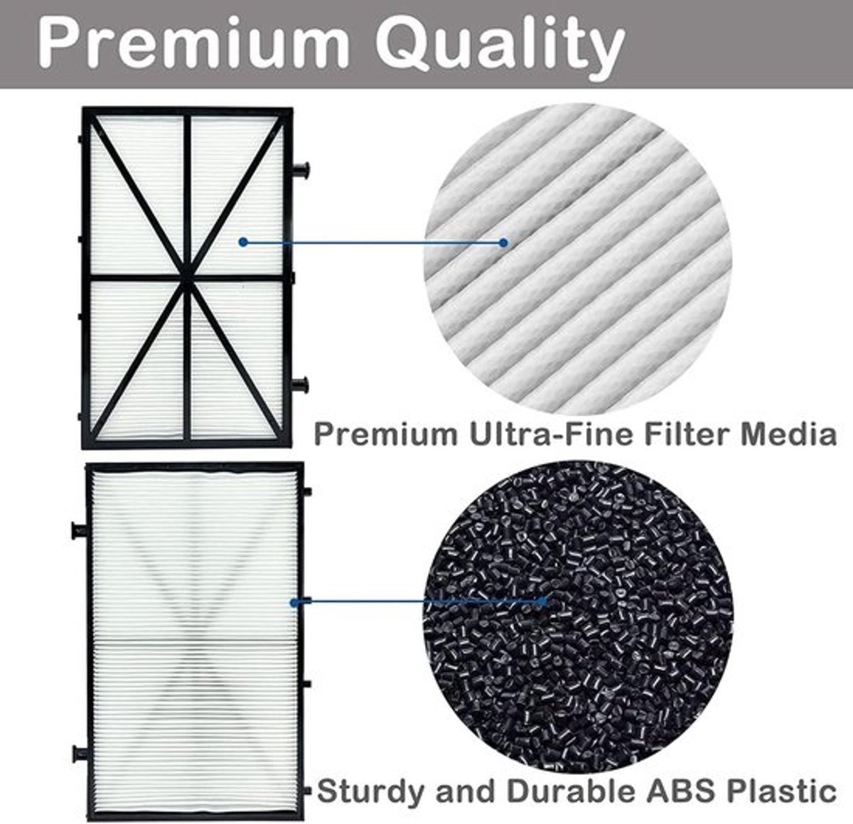 - Set van 2 Ultradunne Cartridgefilters voor Robotachtige
