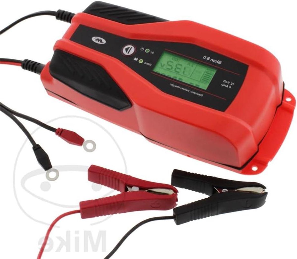 Acculader - Druppellader - Voertuig Onderhoud - 8 Laadniveaus - 12V 4A - Rood