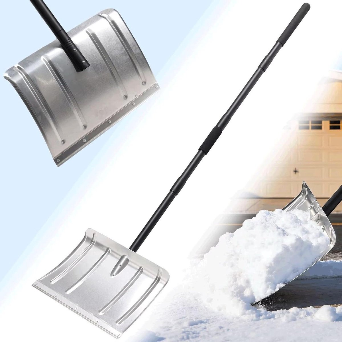 Sneeuwschep - Sneeuwschuiver - Sneeuw Ruimen - Aluminium Strip - 101.5 cm - Zilver