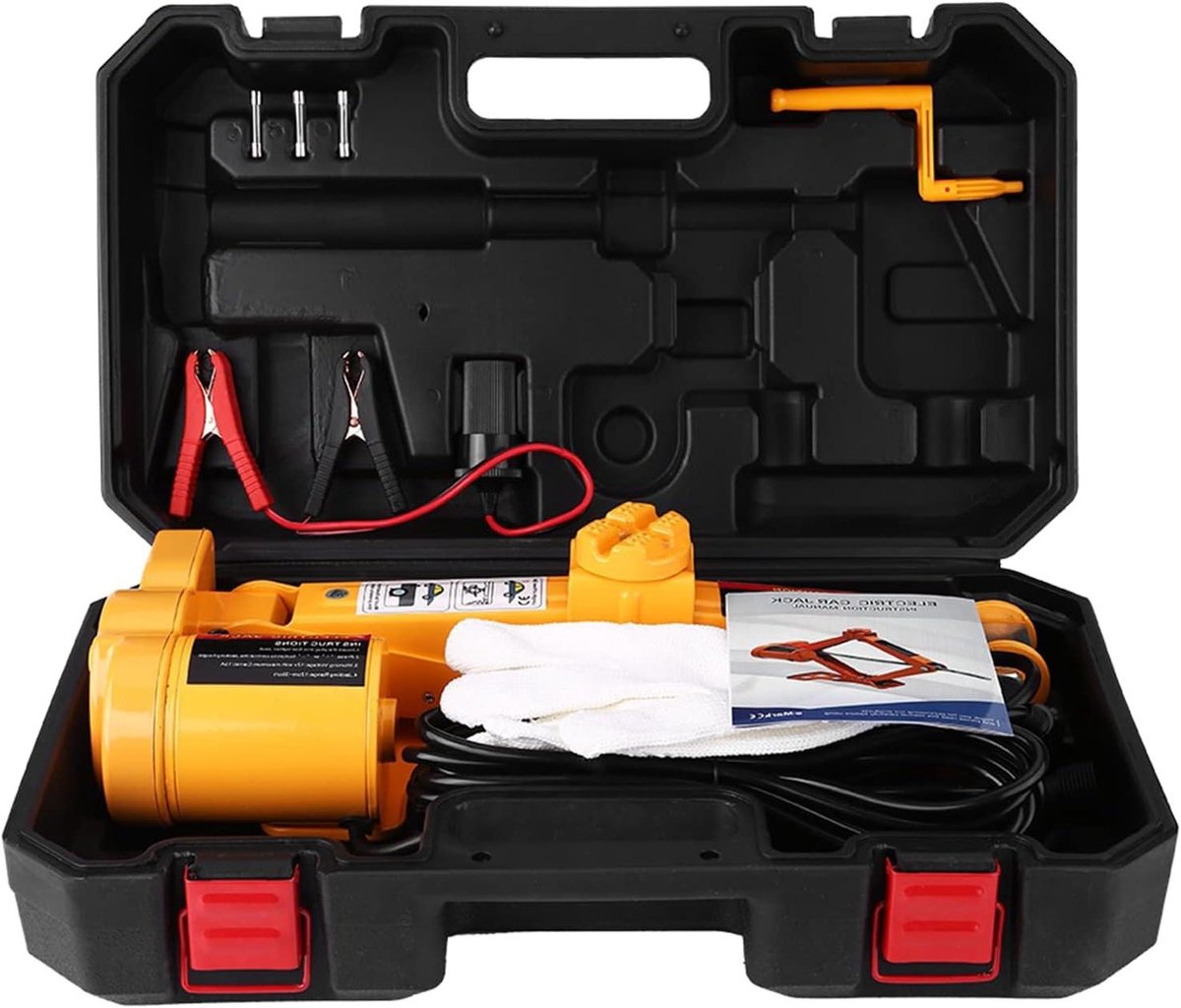 Elektrische Krik - Automatische Krik - Band Wisselen - 12 Volt Werking - 2 Ton Capaciteit - Zwart