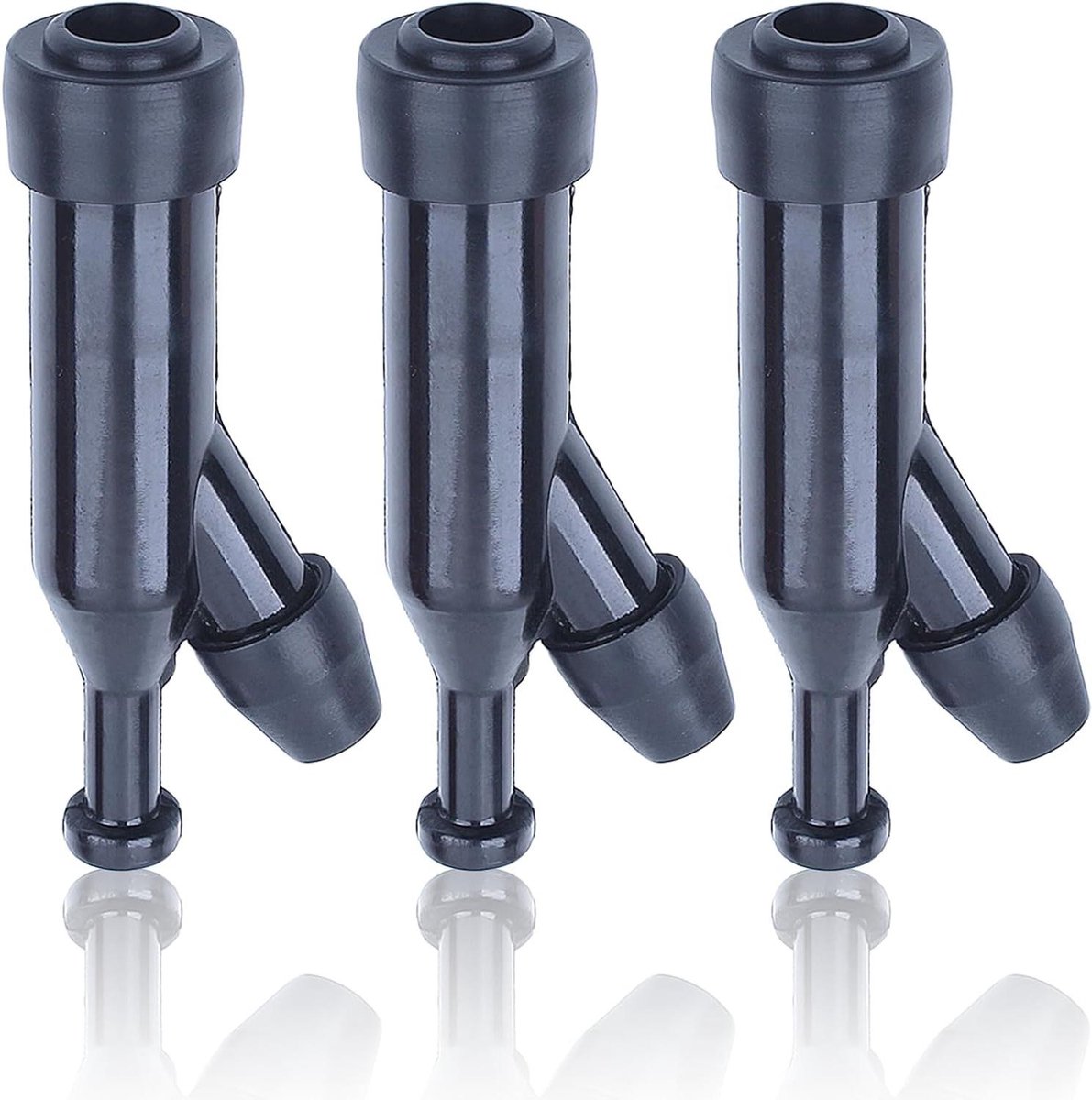 Bougiekap Set - Motoronderdelen Bescherming - Motoren Onderhouden - Hitte- en Vibratiebestendig - 3 stuks - Zwart