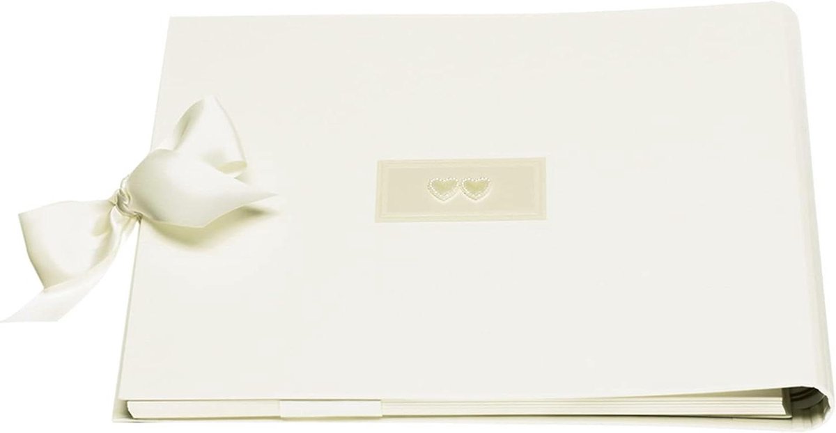 Gast Fotoalbum - Album Bruiloft - Herinneringen Vastleggen - Elegante Toepassingen - 24 x 29 cm - Wit