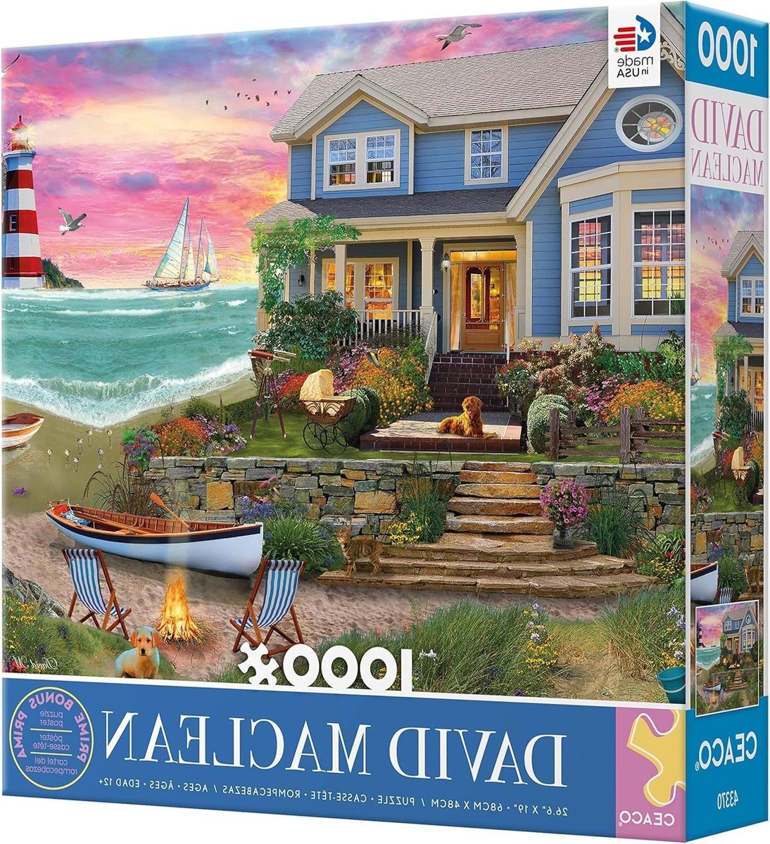 Legpuzzel Hart Strand - Puzzel 1000 stukjes - Ontspanning thuis - Met bonus poster - 1000 stukjes - Meerkleurig