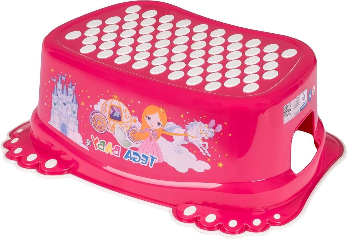 Kinder Opstapkruk - Krukje Kinderen - Zindelijkheidstraining - Antislip Ontwerp - 40 x 28 x 15 cm - Wit