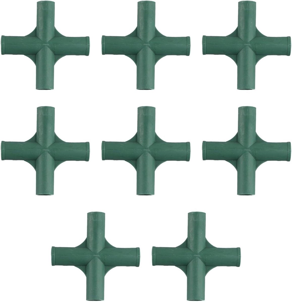 Kasframe Verbindingsstuk - Tuingereedschap Beugel - Kas Bouwen - Duurzaam Kunststof Materiaal - 19 mm - Groen