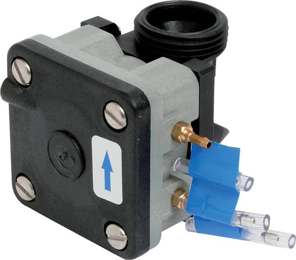 Pneumatisch Systeem - Urinoir Klep - Sanitair Onderhoud - Aluminium Constructie - 9.5 cm - Grijs