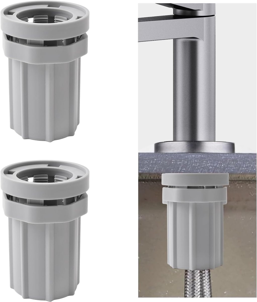 2 stuks ABS-kunststof waterkraan contramoeren snelle installatie armaturen anti-losdraaimoer voor warm en koud waterkraan contramoeren voor keuken en badkamer