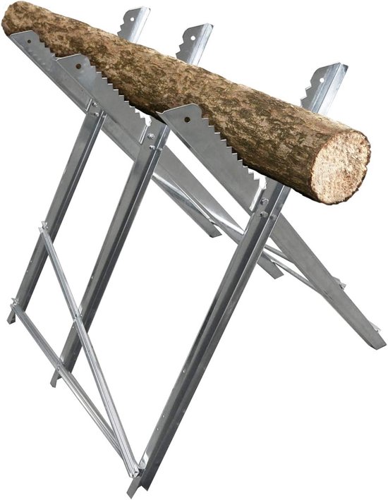 Zaagbok - Schraag - Klusser - Verzinkt Staal - 79 x 80 cm - Grijs — afbeelding 2