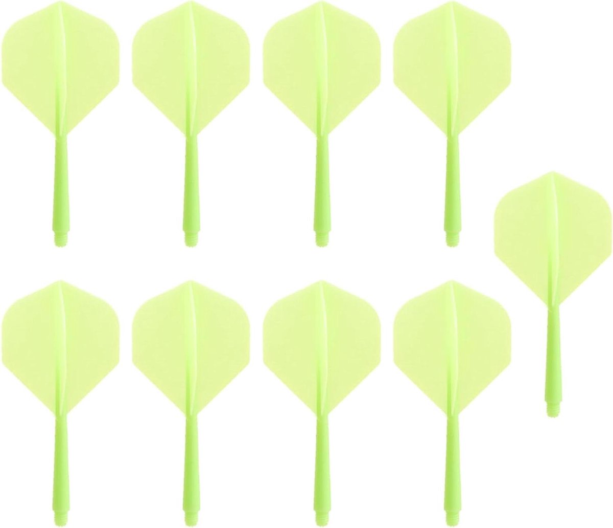 Dart Accessoires - Dart Pijltjes Onderdelen - Darts Spelen - Geïntegreerd Shaft en Flight - 75mm Lengte - Groen