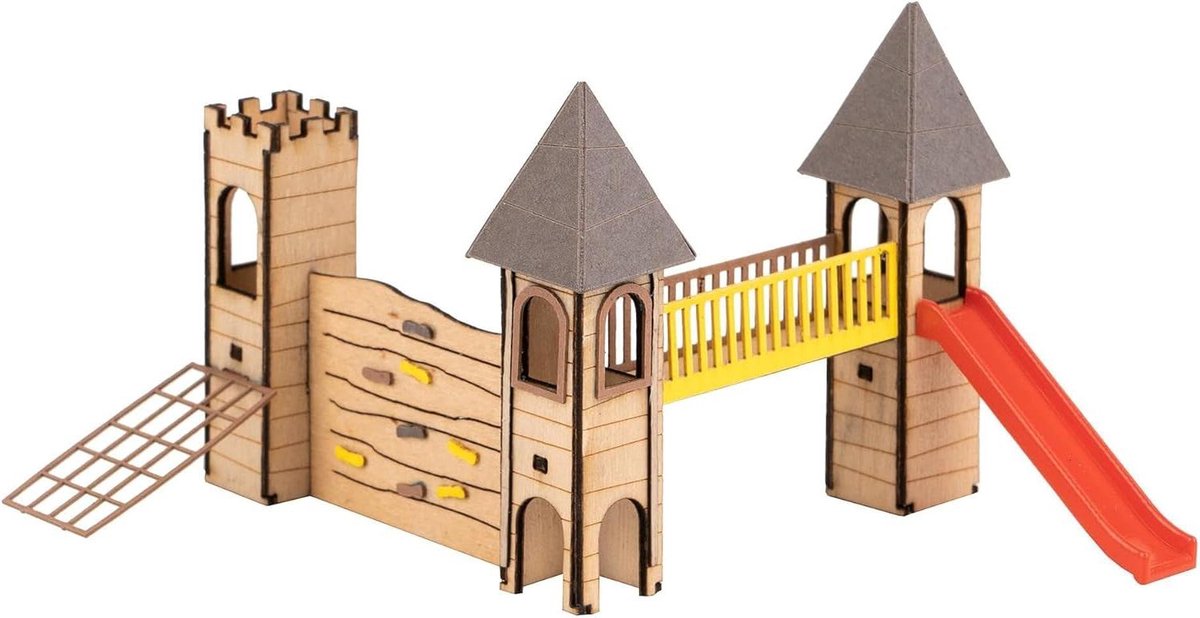 Modelbouw Set - Accessoires Set - Modelspoorbaan Decoratie - Schaal 1:87 - H0 - Multicolor
