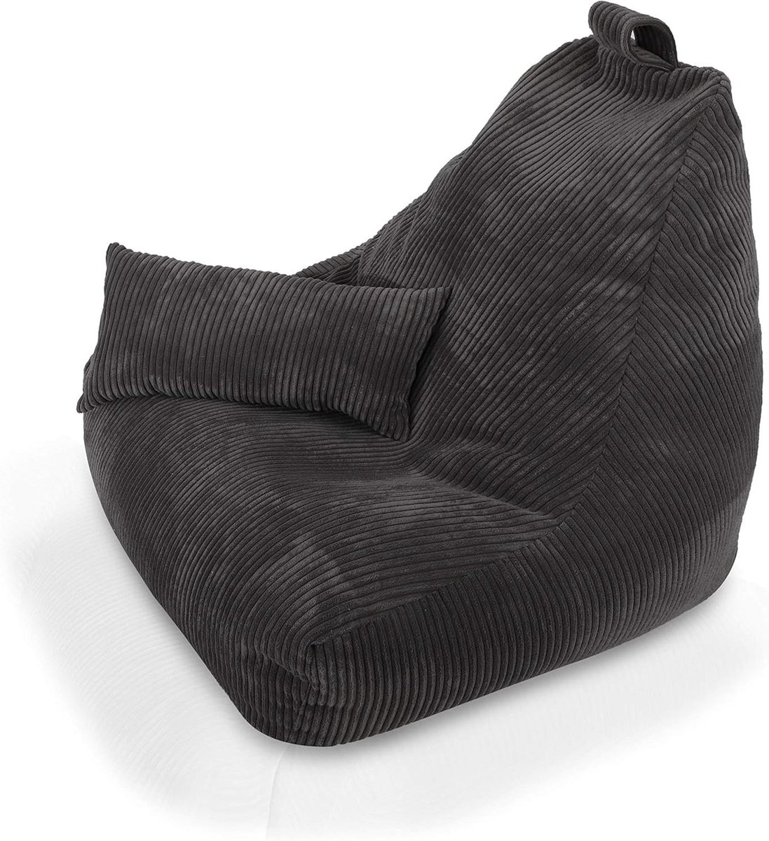 Zitzak met Kussen - Poef Stoel - Ontspannen Zitten - Dubbele Rits Sluiting - 75 x 75 x 70 cm