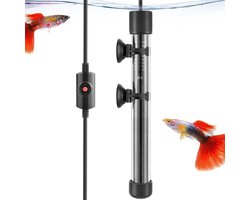 Aquarium Verwarmer - Aquarium Verwarming - Water Temperatuur Regelen - Verdikt Glas - 350 Liter - Zwart