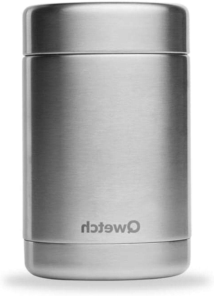 Isolatiemaaltijdbox - Thermos Lunchbox - Onderweg Eten - Dubbelwandig RVS - 340 ml - Zilverkleurig