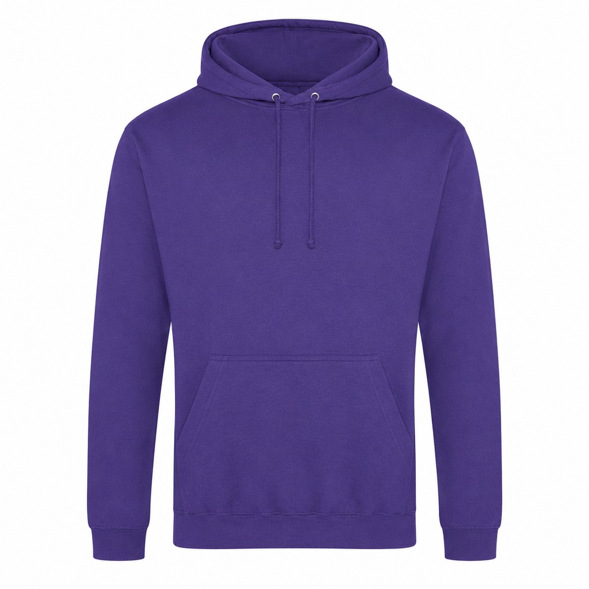 Hoodie Heren – Sweater met Capuchon – 80% Katoen – Donkerpaars