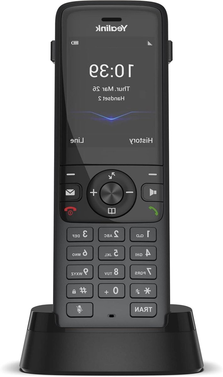 DECT Handset - Draadloze Telefoon - Zakelijk Gebruik - HD Geluidskwaliteit - 15.1 cm - Zwart