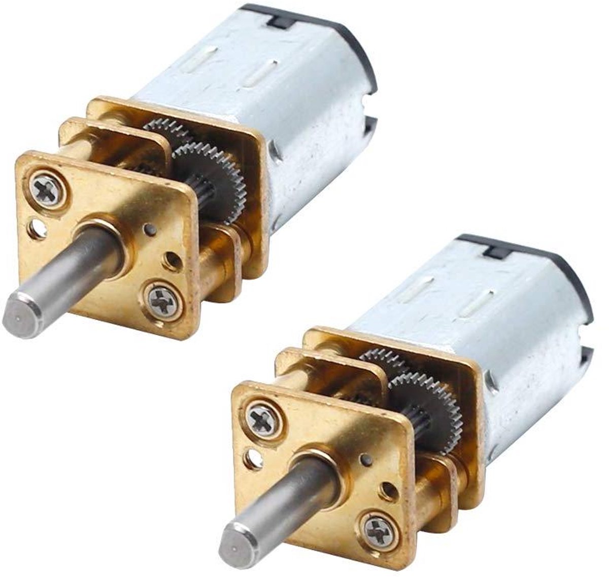 Mini Motor - Geluidsarme Motor - Hobby Projecten - Volledig Metalen Tandwielkast - 6V 60RPM - Metaal