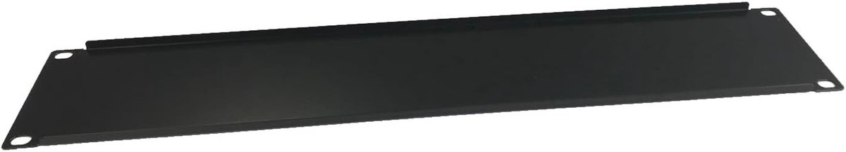 Blindplaat voor Rack - Rack Paneel - Rack Organisatie - Stalen Constructie - 2U - Zwart